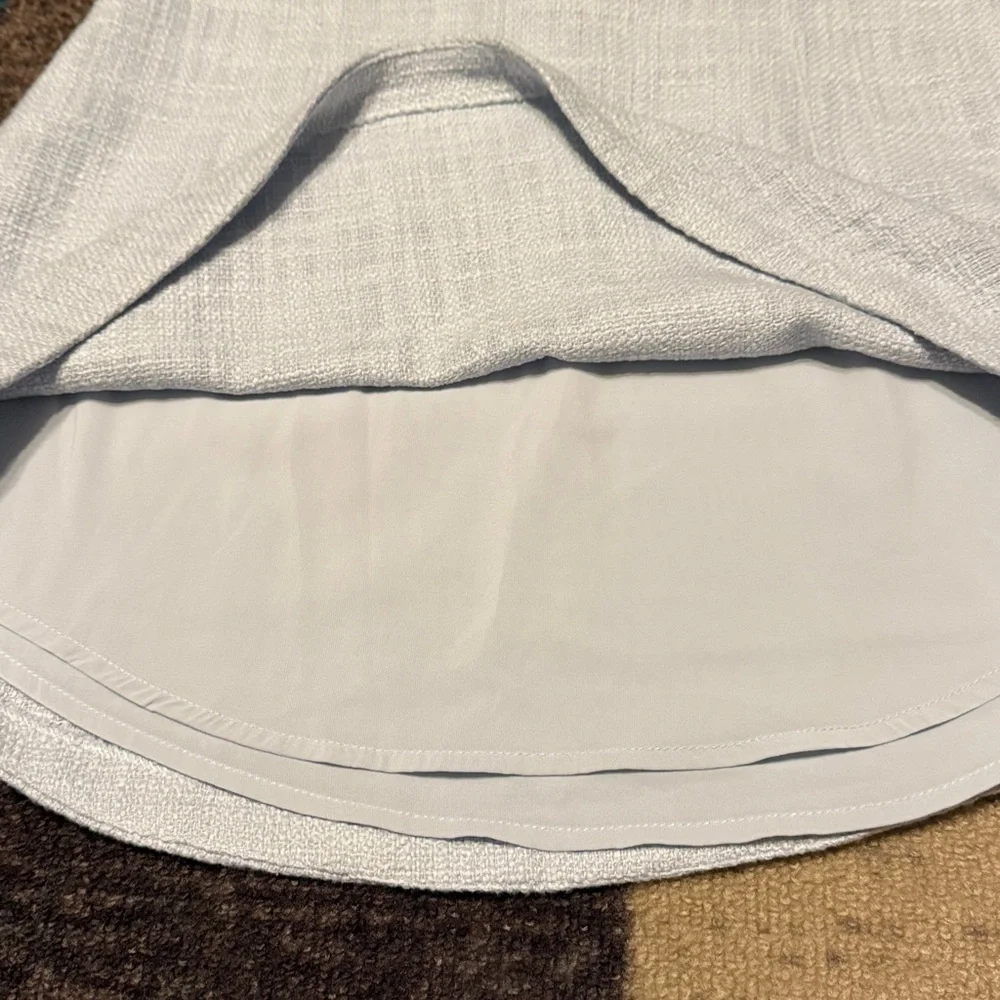 Abercrombie & Fitch Cream A-Line Mini Skirt